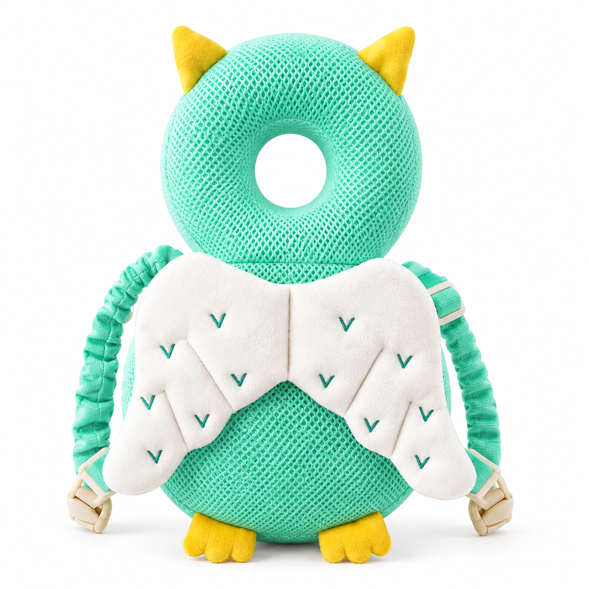 LittleHalo Baby Dragon Baby Safety Cushion – Mint Green